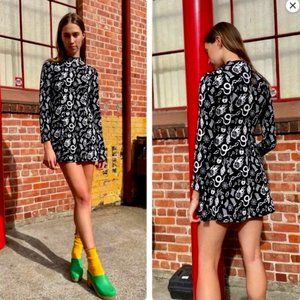 [TRADE! or Buy] Nooworks Tonya Odin Mini Dress Black White Size M